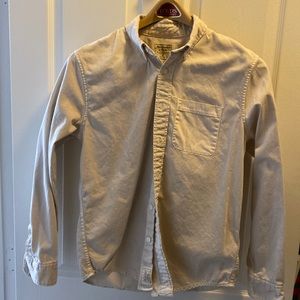 Garment dyed light khaki color Abercrombie & Fitch button down.